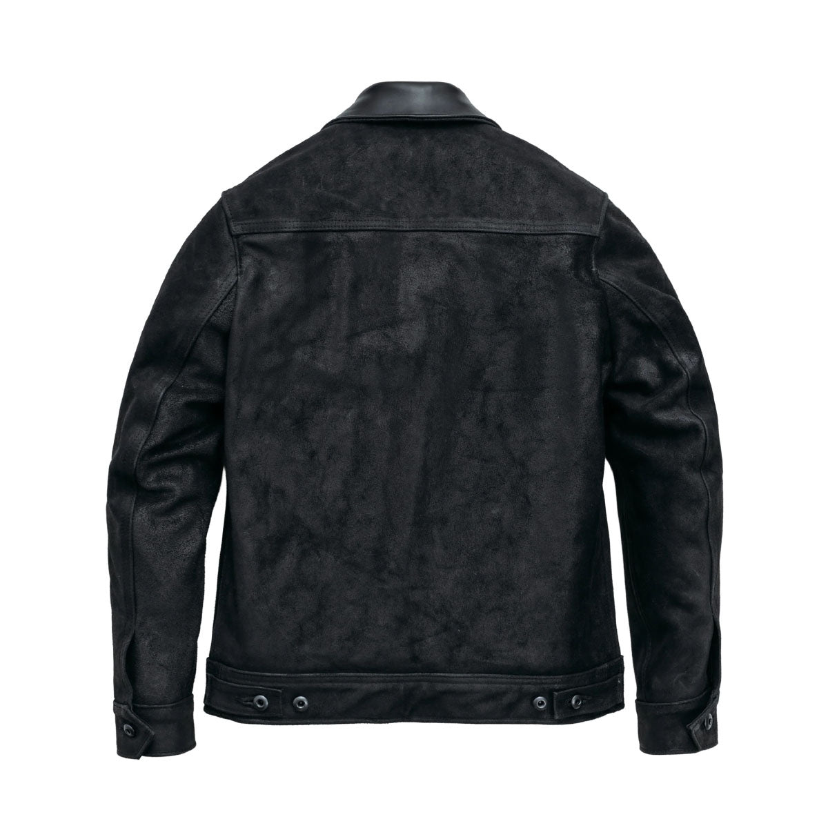 371 SUEDE UNLINED STEERHIDE DELIVERY JACKET - BLACK