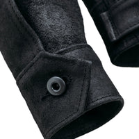 371 SUEDE UNLINED STEERHIDE DELIVERY JACKET - BLACK