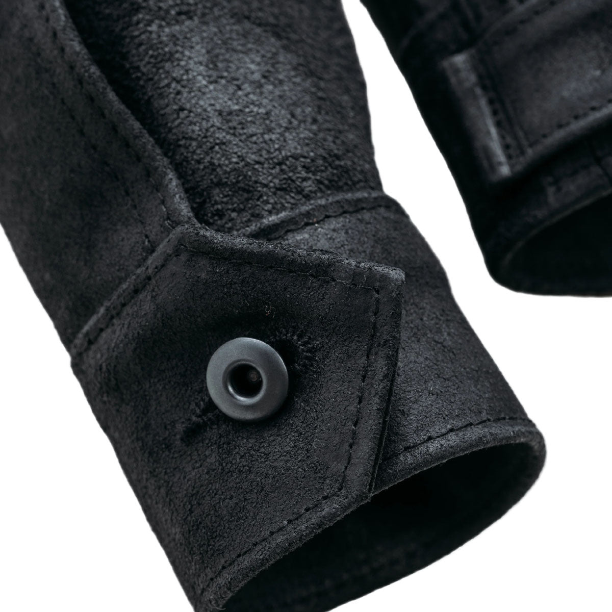 371 SUEDE UNLINED STEERHIDE DELIVERY JACKET - BLACK