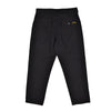 Black pants with a logo on a white background