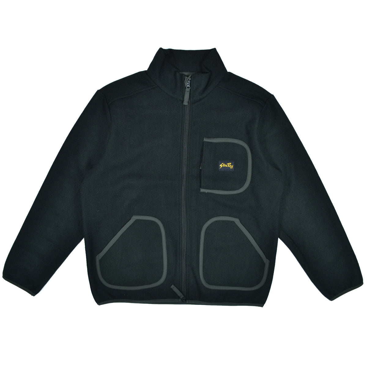 WOOL FLEECE JACKET - BOTANICAL GREEN