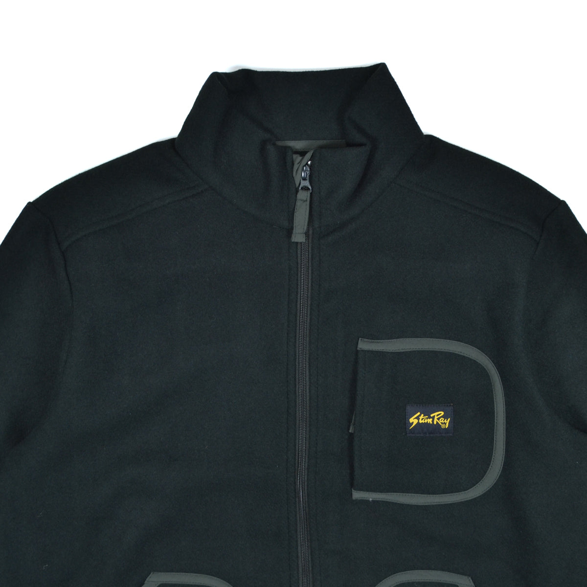 WOOL FLEECE JACKET - BOTANICAL GREEN