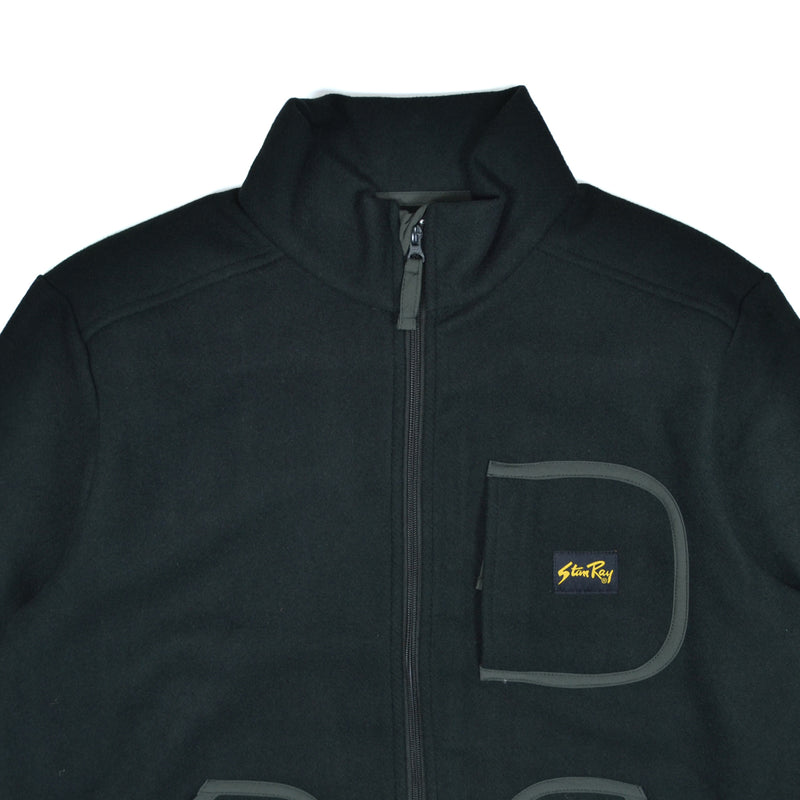 WOOL FLEECE JACKET - BOTANICAL GREEN