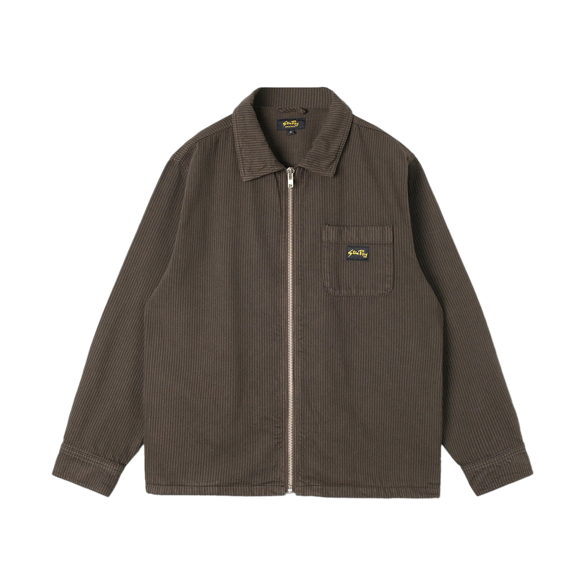 STAN RAY ZIP SHIRT - OVERDYED CHARCOAL HICKORY