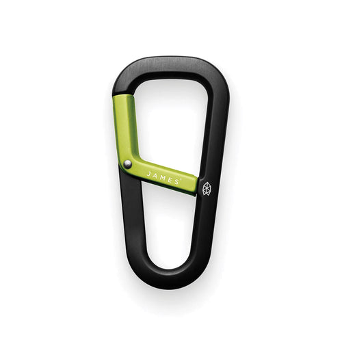 THE JAMES BRAND THE HARDIN CARABINER - BLACK / ELECTRIC MOSS