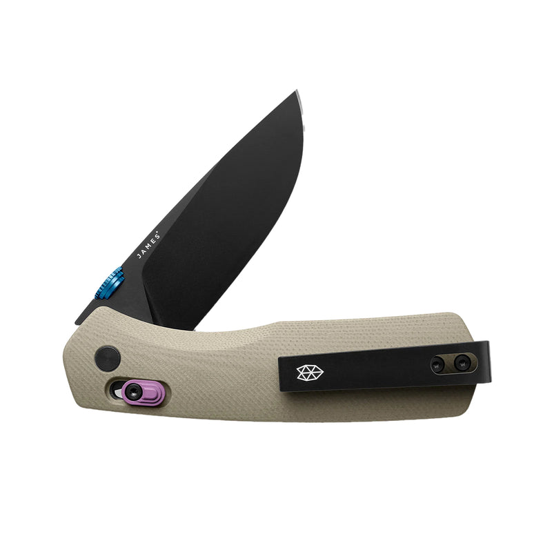 THE JAMES BRAND THE CARTER STRAIGHT - COYOTE TAN / BLACK / DESERT SKY / G10