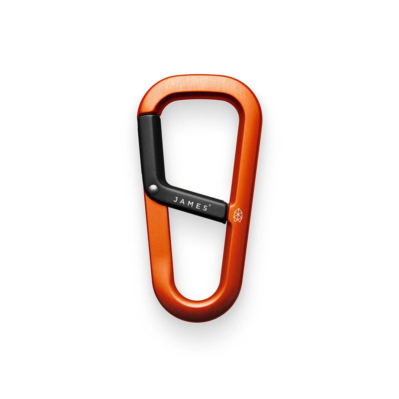 THE JAMES BRAND THE HARDIN CARABINER - TANGERINE / BLACK