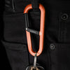 THE JAMES BRAND THE HARDIN CARABINER - TANGERINE / BLACK