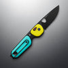 THE JAMES BRAND THE REDSTONE SERRATED - NEON TURQUOISE/BLACK/PP