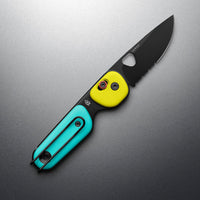 THE JAMES BRAND THE REDSTONE SERRATED - NEON TURQUOISE/BLACK/PP