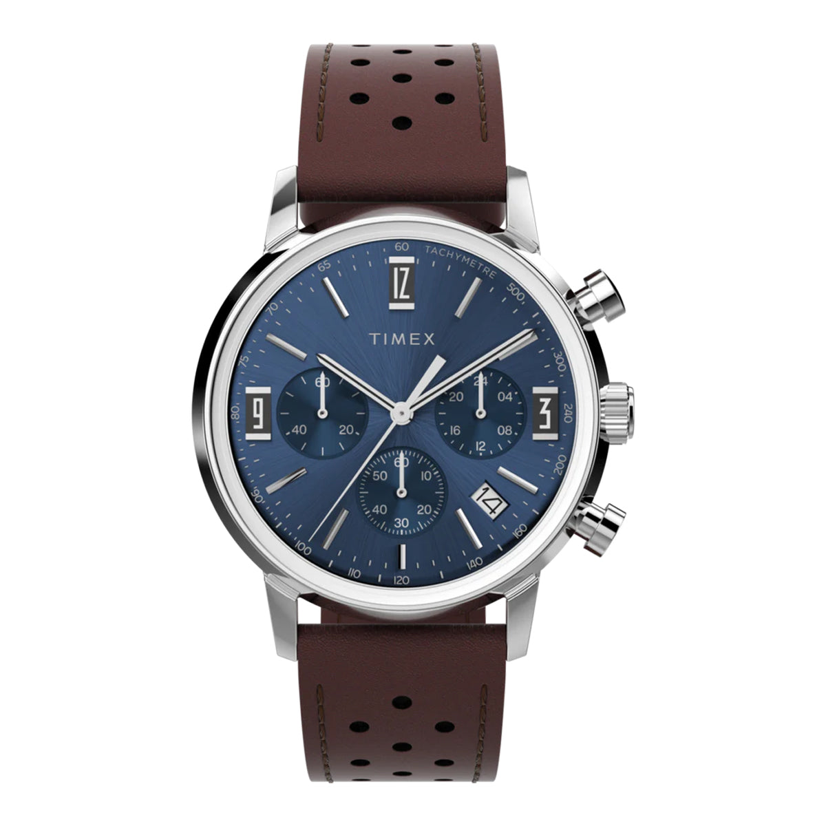 MARLIN CHRONOGRAPH TACHYMETER 40MM LEATHER - BROWN / STAINLESS
