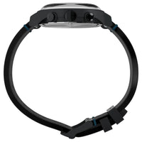 MK1 CHRONOGRAPH 40 MM LEATHER STRAP - BLACK / BLUE