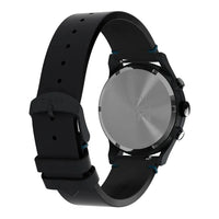 MK1 CHRONOGRAPH 40 MM LEATHER STRAP - BLACK / BLUE