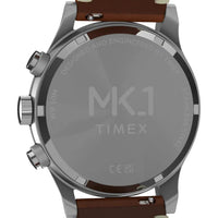 MK1 CHRONOGRAPH 40 MM LEATHER STRAP - SILVER / BLACK / TAN