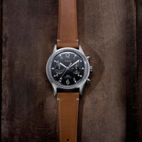 MK1 CHRONOGRAPH 40 MM LEATHER STRAP - SILVER / BLACK / TAN