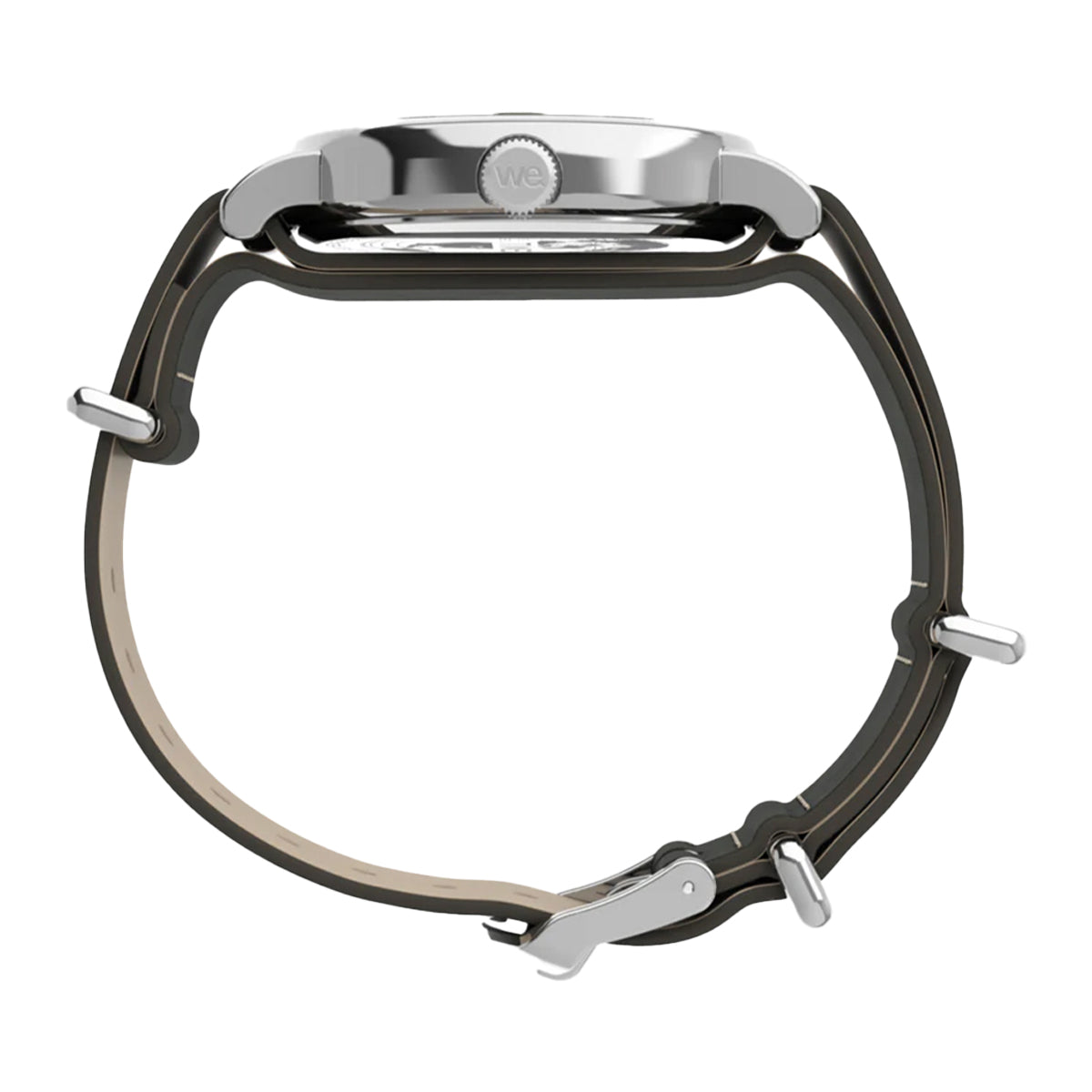 TIMEX WEEKENDER 40MM LEATHER STRAP - OLIVE / SILVER / BLACK