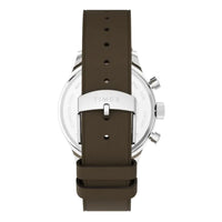 WEEKENDER NEW ENGLAND CHRONO LEATHER 40MM - SILVER / BLACK / BROWN