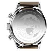 WEEKENDER NEW ENGLAND CHRONO LEATHER 40MM - SILVER / BLACK / BROWN
