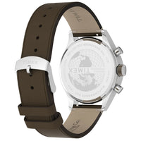 WEEKENDER NEW ENGLAND CHRONO LEATHER 40MM - SILVER / BLACK / BROWN