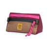 TOPO DESIGNS MOUNTAIN BIKE BAG MINI - BURGUNDY / DARK KHAKI