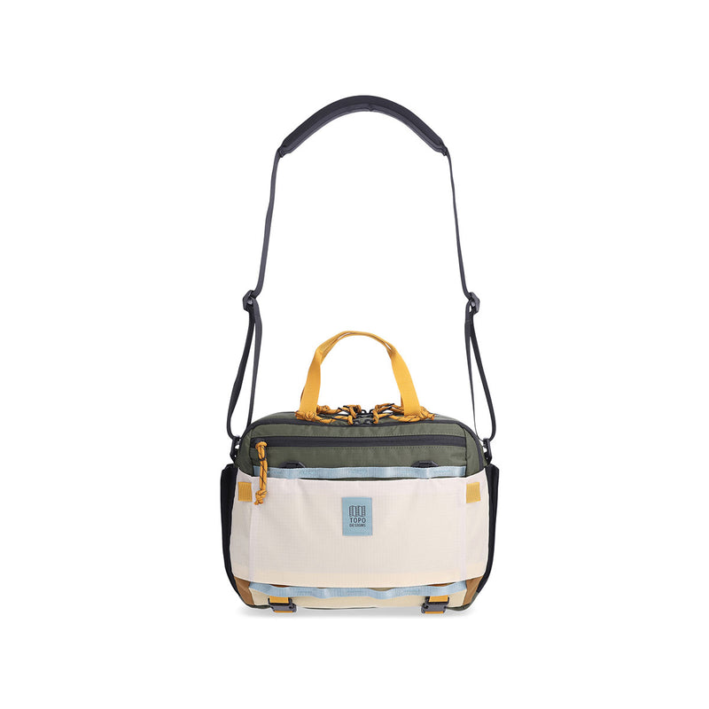 TOPO DESIGNS MOUNTAIN CROSS BAG - BONE WHITE / OLIVE
