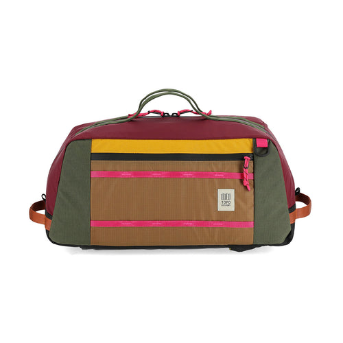 TOPO DESIGNS MOUNTAIN DUFFEL - BURGUNDY / DARK KHAKI