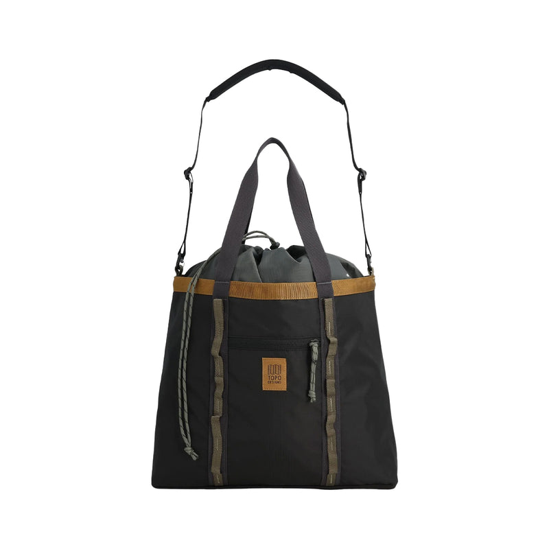 TOPO DESIGNS MOUNTAIN UTILITY TOTE - BLACK / NEUTRAL