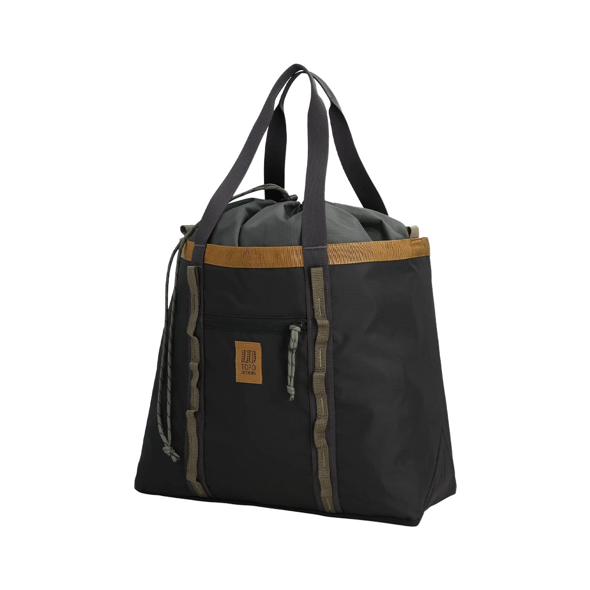 TOPO DESIGNS MOUNTAIN UTILITY TOTE - BLACK / NEUTRAL