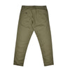 Olive green pants on a white background