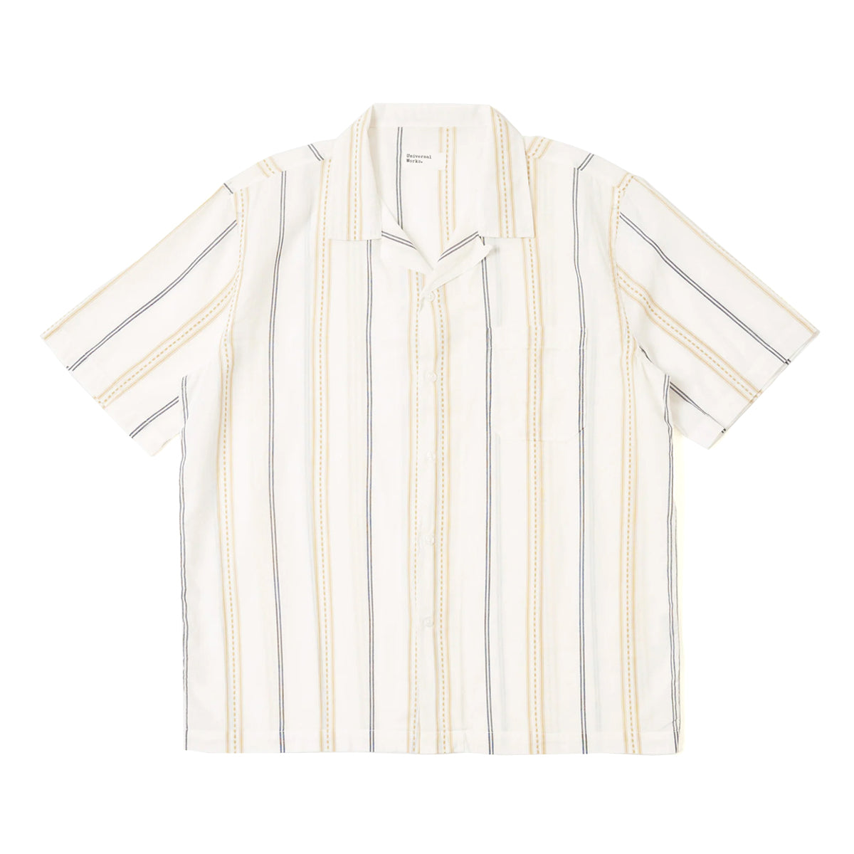 ROAD SHIRT - ECRU NAVY / SAND STRIPE