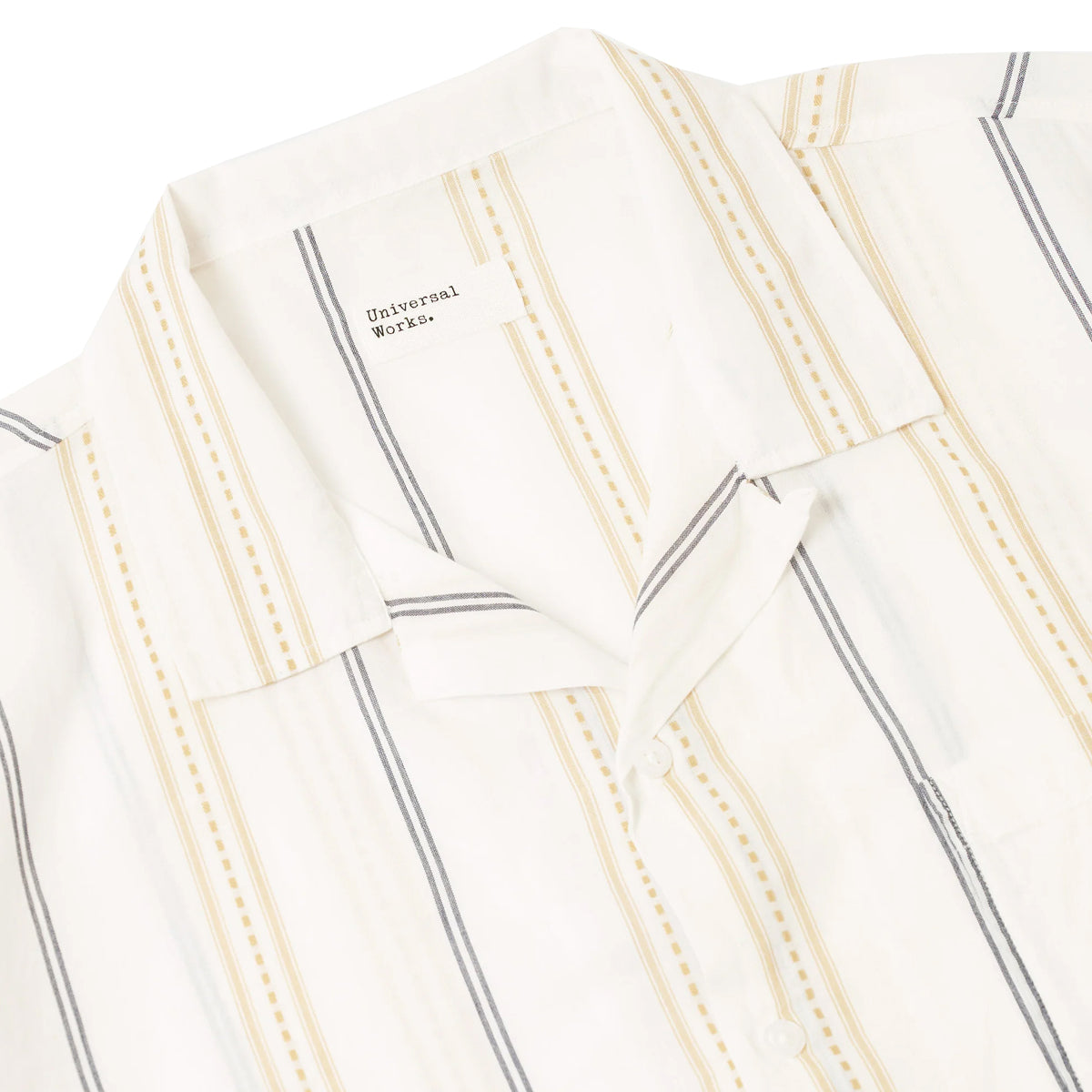 ROAD SHIRT - ECRU NAVY / SAND STRIPE