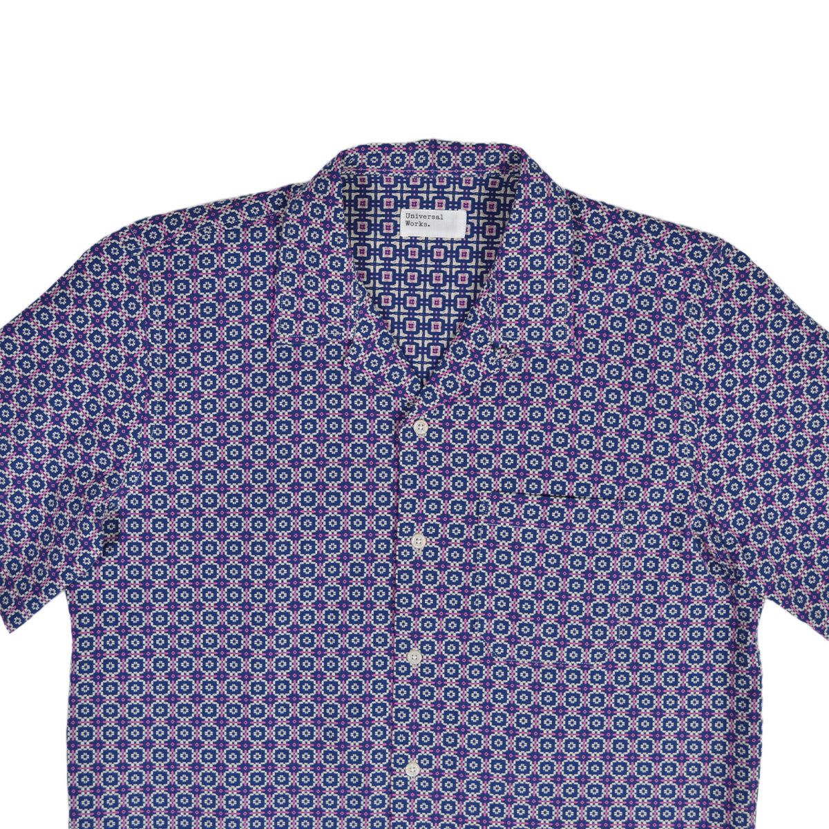 ROAD SHIRT TILE 1 COTTON - NAVY