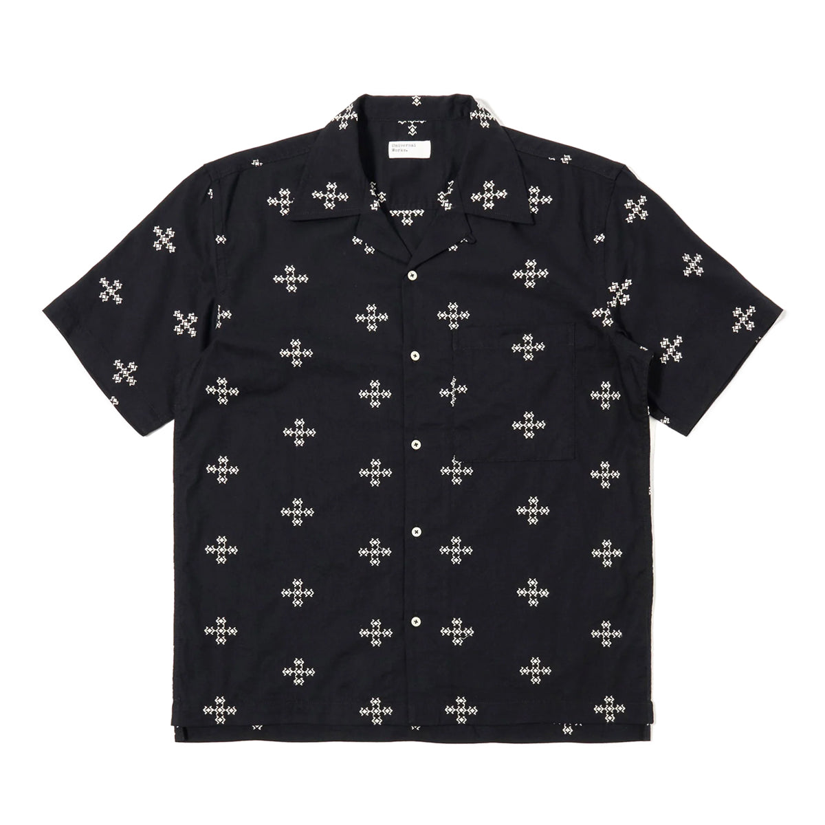 CAMP SHIRT - DIAMOND BLACK