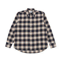 UNIVERSAL WORKS SQUARE POCKET SHIRT - WYOMING NAVY CHECK