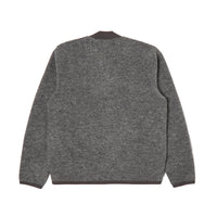 UNIVERSAL WORKS ZIP BOMBER WOOL FLEECE - GREY MARL