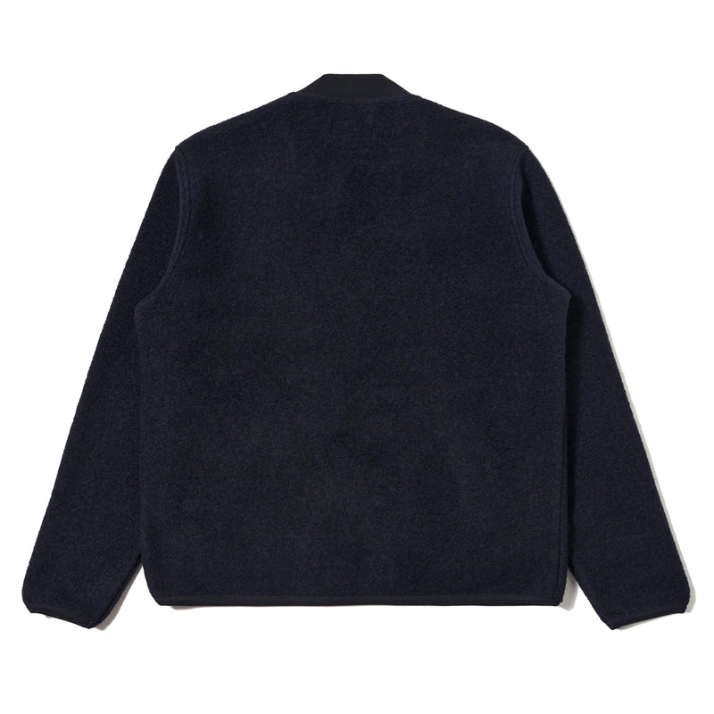 Dark blue jacket on a white background