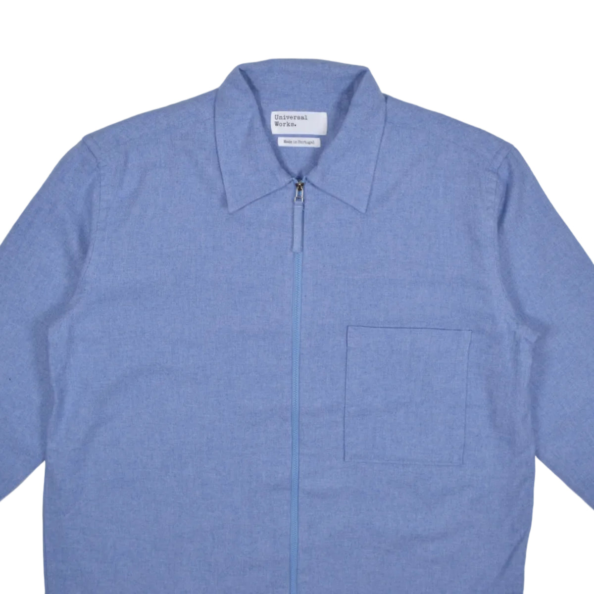 ZIP SHIRT - SKY BLUE