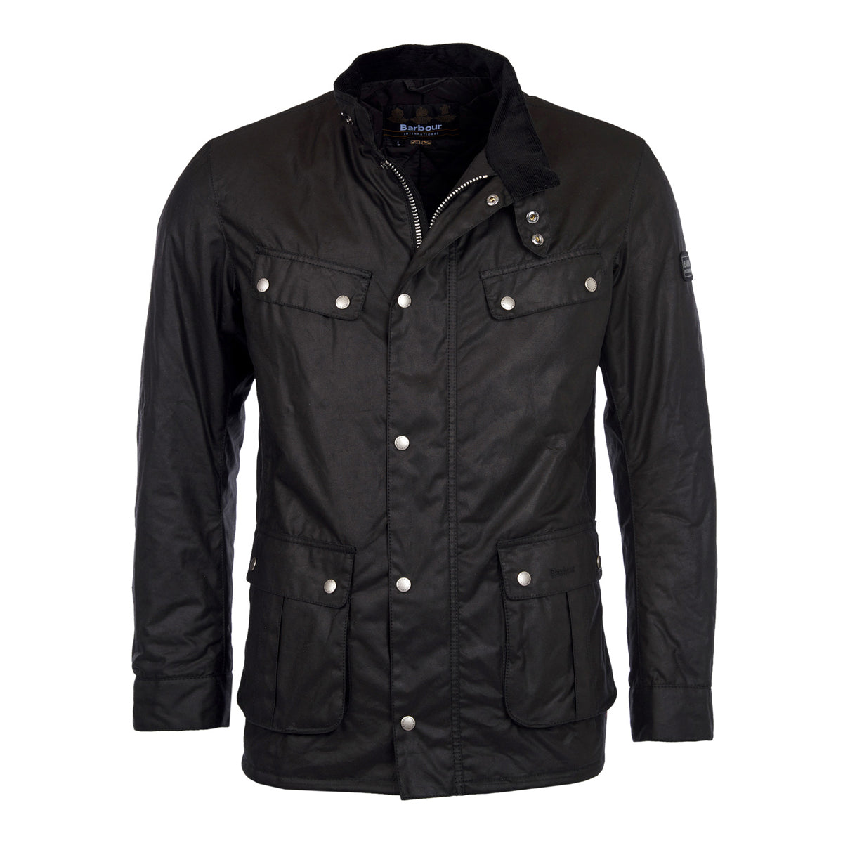 BARBOUR INTERNATIONAL DUKE WAX JACKET - BLACK – Reserve Supply Company