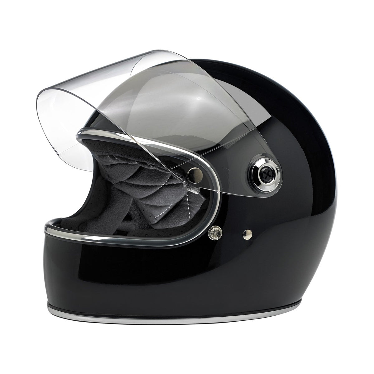 BILTWELL GRINGO S ECE FULL FACE HELMET - GLOSS BLACK – Reserve