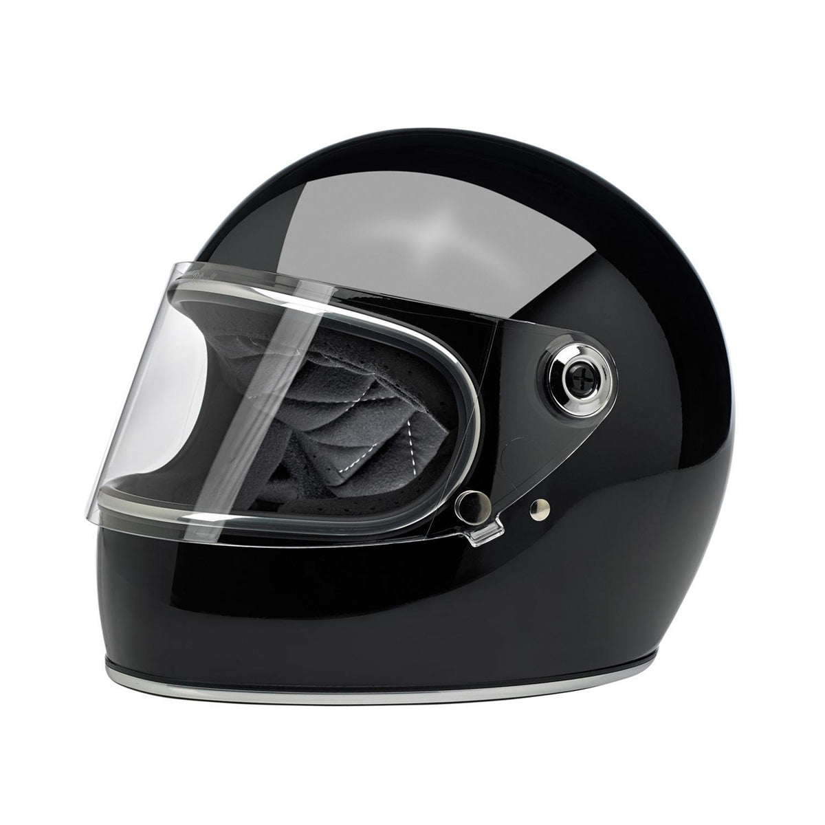 BILTWELL GRINGO S ECE FULL FACE HELMET - GLOSS BLACK