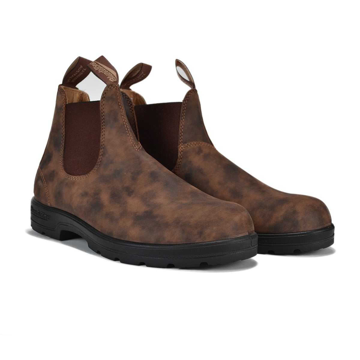 BLUNDSTONE 550 CHELSEA BOOTS STYLE 585 - RUSTIC BROWN 