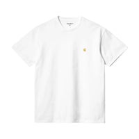 CARHARTT WIP CHASE S/S T-SHIRT - WHITE/GOLD