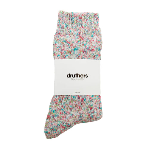 DRUTHERS TIE DYE CREW SOCK - COTTON CANDY