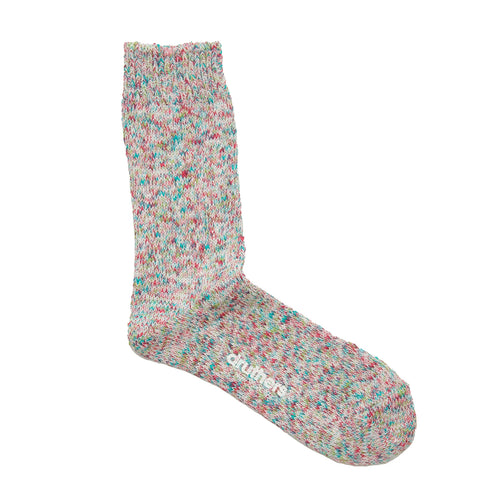DRUTHERS TIE DYE CREW SOCK - COTTON CANDY