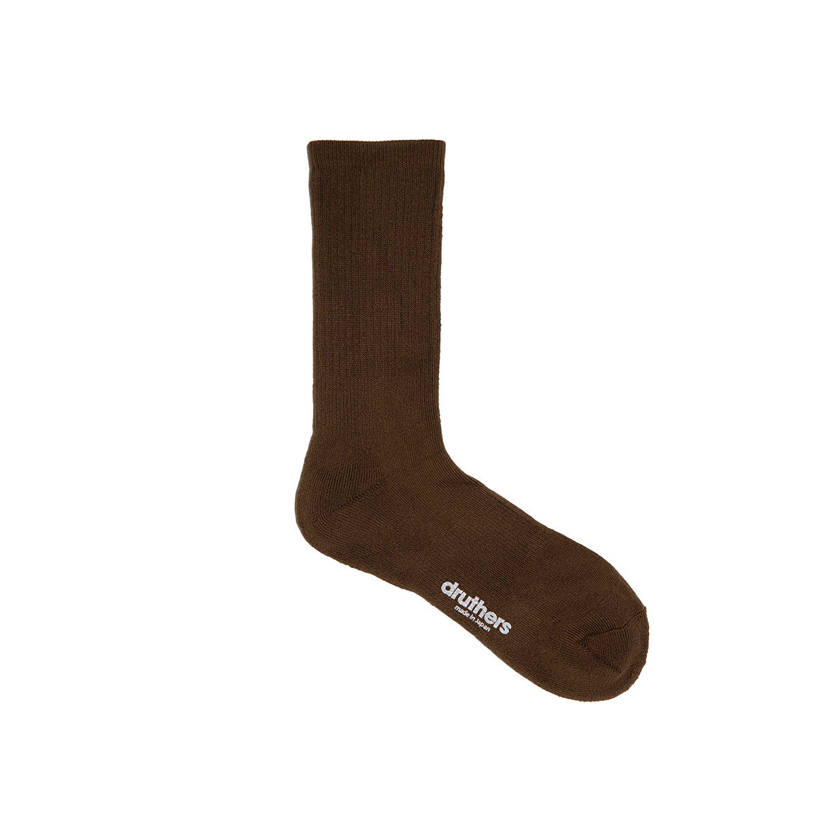 DRUTHERS NYC EVERYDAY ORGANIC COTTON CREW SOCK - OLIVE