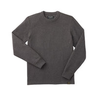 WAFFLE KNIT THERMAL CREW - CHARCOAL