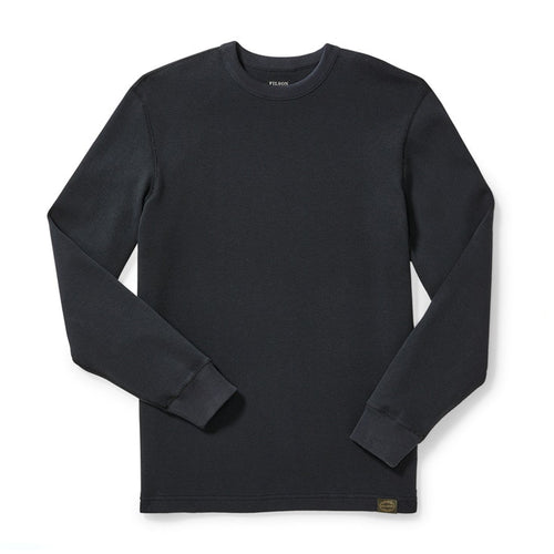 FILSON WAFFLE KNIT THERMAL CREW - NAVY