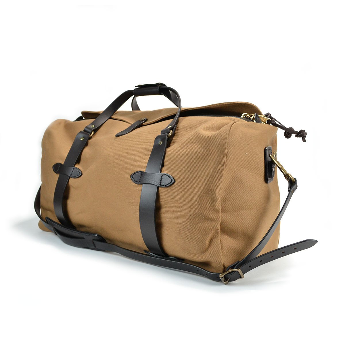 MEDIUM RUGGED TWILL DUFFLE BAG - TAN