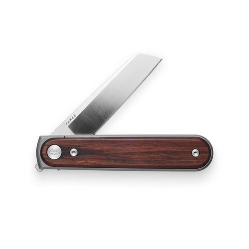 THE JAMES BRAND THE DUVAL STRAIGHT - ROSEWOOD & STAINLESS