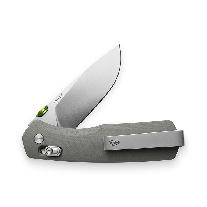 THE JAMES BRAND THE CARTER STRAIGHT - PRIMER GRAY / STAINLESS / G10